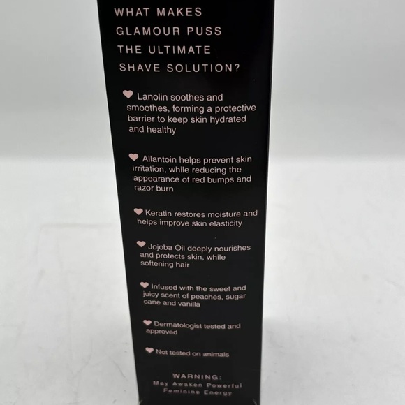 Booty Parlor Intimate Shave Cream Glamour Puss 8oz NEW - Picture 7 of 9